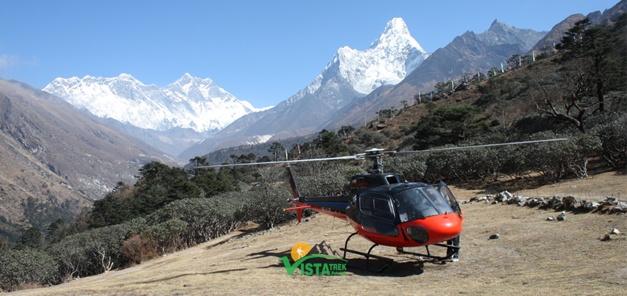 OUR IN ELICOTTERO AL CAMPO BASE DEL MONTE EVEREST